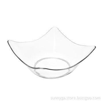 Square Glass Bowl for Fruit or Sugar, Suitable for Daily Use